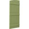 Ekena Millwork Americraft 6-Board (3 Batten) Wood Joined Board-n-Batten Shutters w/Ellipt Top, ARW401BE621X77MGH, PR ARW401BE621X77MGH - alternate 9